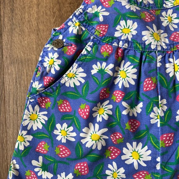 Rare Vintage Oshkosh Daisy Strawberry Overall Shortalls 6x - Picture 7 of 13